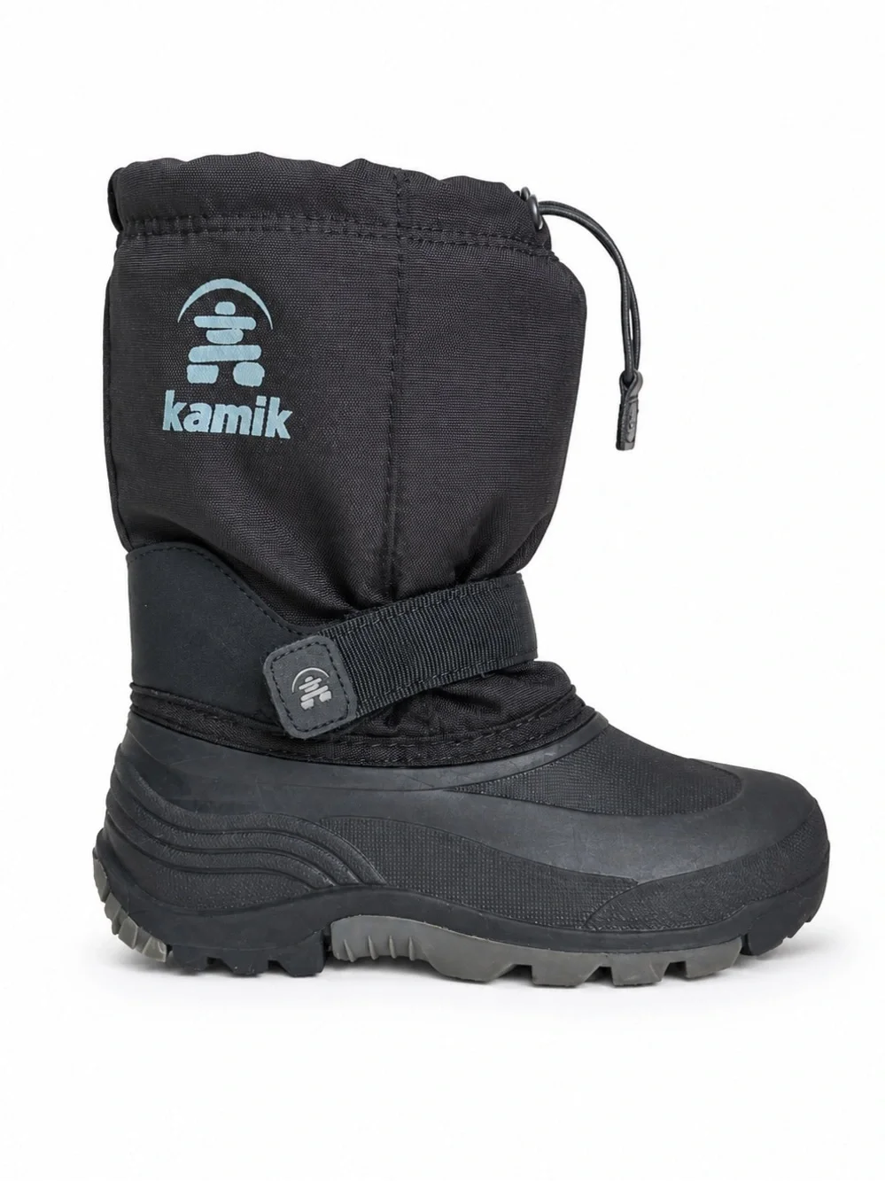 Kamik Insulated Waterproof Snow Winter Boots Black Kids Size 13